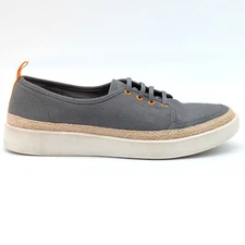 Vionic Sneakers Womens Sz 7 Canvas Gray Jovie Tennis Shoes Slip On Cottagecore