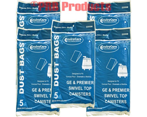 GE Swivel Top Canister Vacuum Allergy Bags Part #1400ES Model C-1 to C-18 Series - Picture 6 of 20