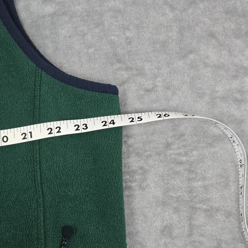 Vinyard Vines Mens Large Full Zip Fleece Vest Green Zipper Pockets - Picture 6 of 10