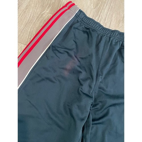 Vintage 90s Adidas Premium Breakaway Basketball Pants Mens L 3 Stripe Green Gray - Picture 2 of 10