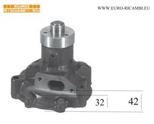 Pompa acqua adatto a IVECO Turbo Zeta motore 8040/60.05/25 bocchettone avvitato