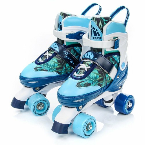 Roller Skates Size 9-1 Quad Skates Shoes Adjustable Children Kids Women 4Wheel - Picture 30 of 87