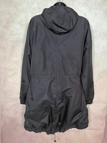 Avia Women’s Black Windbreaker Jacket Hooded Zipper Front Size M (8-10) - Picture 5 of 8