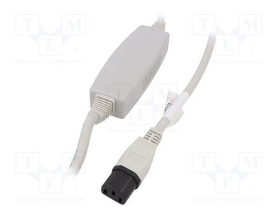 Kabel IEC C13 żeńskiprzewody 2m biały 10A 250V IP20 Z1C2