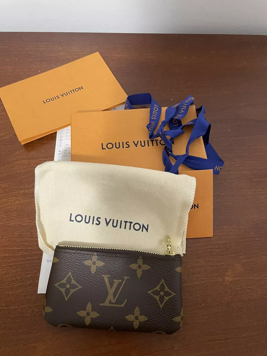 New Authentic Louis Vuitton Cles Key Pouch Monogram Canvas (with receipt)