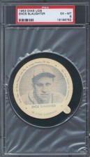 1953 Dixie Lids Aristocrat Ice Cream Enos Slaughter PSA 6 Cardinals HOF