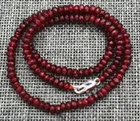 2x4mm Faceted Red Garnet Handmade Gemstone necklace 16/18/20/24/28/35''