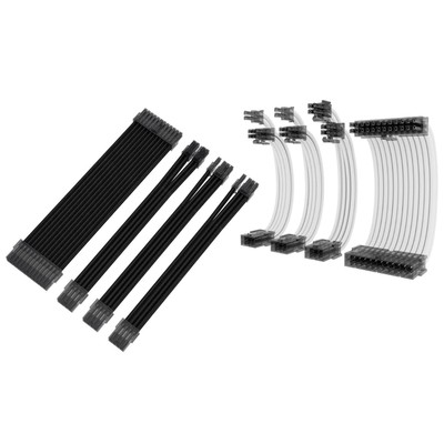 Basic Extension Cable Kit Motherboard Praktisches ATX-ummanteltes Kabel für
