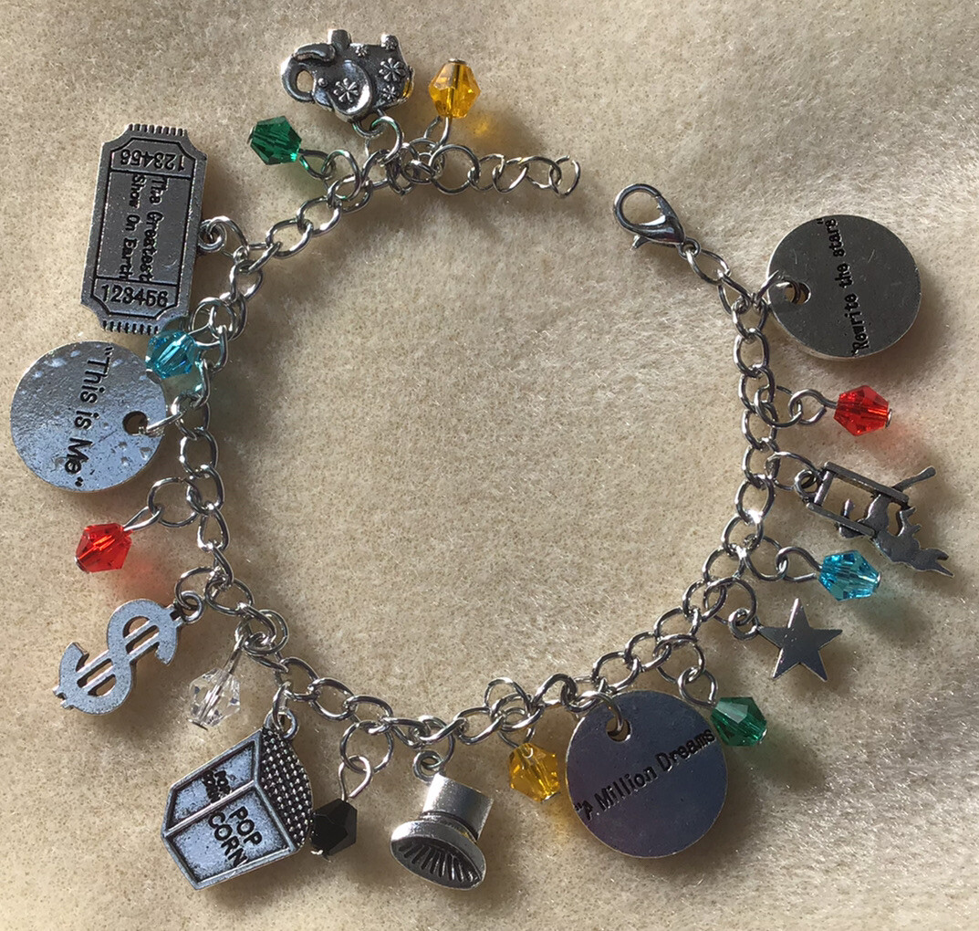 UNIQUE THE GREATEST SHOWMAN CHARM BRACELET WITH MILLION DREAMS THIS IS ME  (D8)