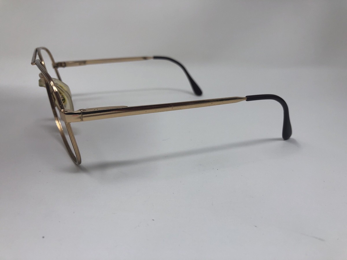 L'AMY EYEGLASSES FRAME FRANCE FREEPORT F 021 59-17-145 Gold Pilot