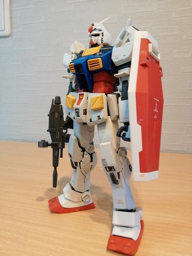 Assembled Painted MG 1:100 Gundam hatch open by Japan Creater - Picture 7 of 7