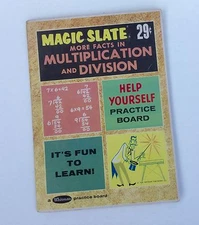 Vintage MAGNETIC SLATE (Multiplication & Division) Whitman Pub. 1960