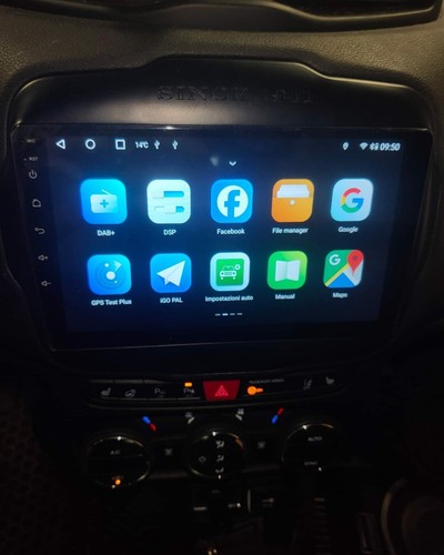 AUTORADIO ANDROID 12 9" JEEP RENEGADE NAVI CARPLAY SCHERMO QLED 4GB RAM DSP - Foto 6 di 11