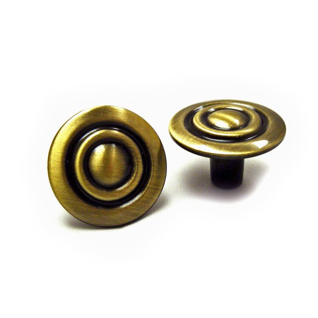 Knob Handle Pull Vintage Antique Brass Gold Small Jewelry Box