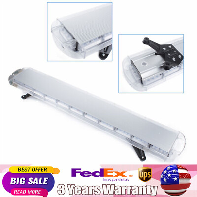 51in LED AMBER LIGHT BAR EMERGENCY BEACON WARN FOR TOW TRUCK PLOW WRECKER STROBE