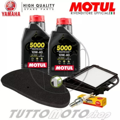 MOTUL - NGK KIT TAGLIANDO YAMAHA MAJESTY 250 2000 2001 2002 2003 OLIO FILTRI CANDELA YP