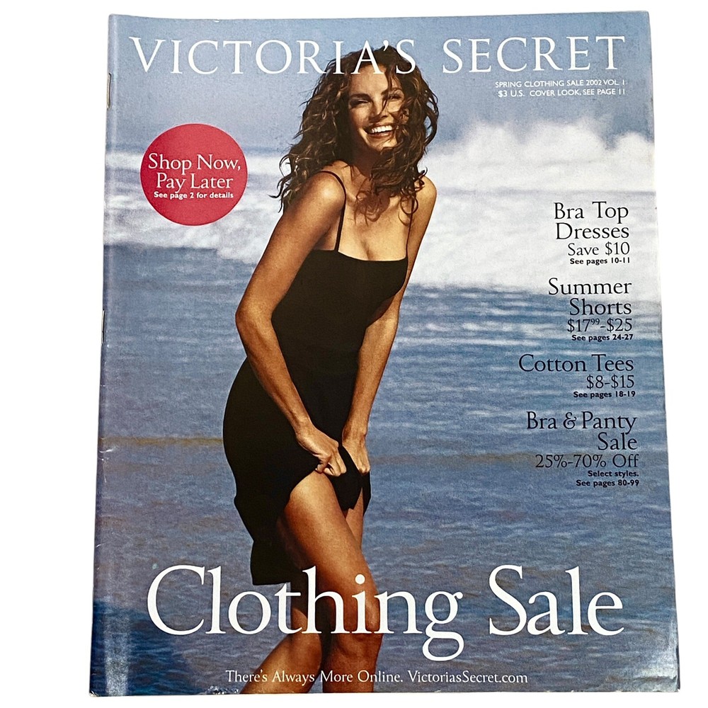 Victoria's Secret Catalog Eugenia Silva Cover Spring 2002 Clothing Sale Vol 1