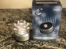Crystal With Rotating LED Light Stand