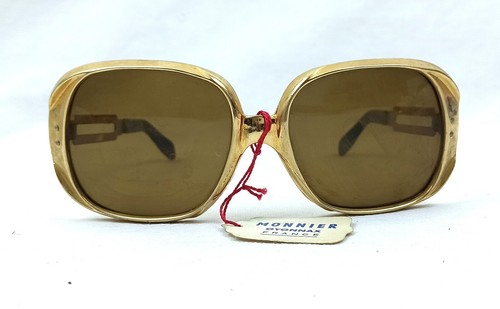 Art Deco 50s Sunglasses 1950s France Golden Shades Candy Square Frame Mint - Picture 3 of 15