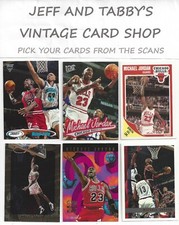 MICHAEL JORDAN CARDS FLEER,TOPPS, SKYBOX, HOOPS, & UPPER DECK SEE SCANS