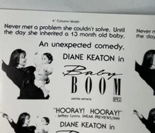 BABY BOOM Movie Mini Ad Sheet Vintage Promo Advertising Poster Clip Art
