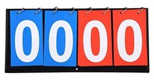 4-Digit Table Top Scoreboard Score Flipper for Basketball Tennis Volleyball