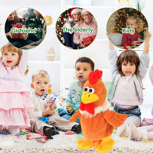 Sprechendes Huhn Kinder Elektronische Huhn Plüschtier Gehendes Huhn Kuscheltier - Bild 8 von 12