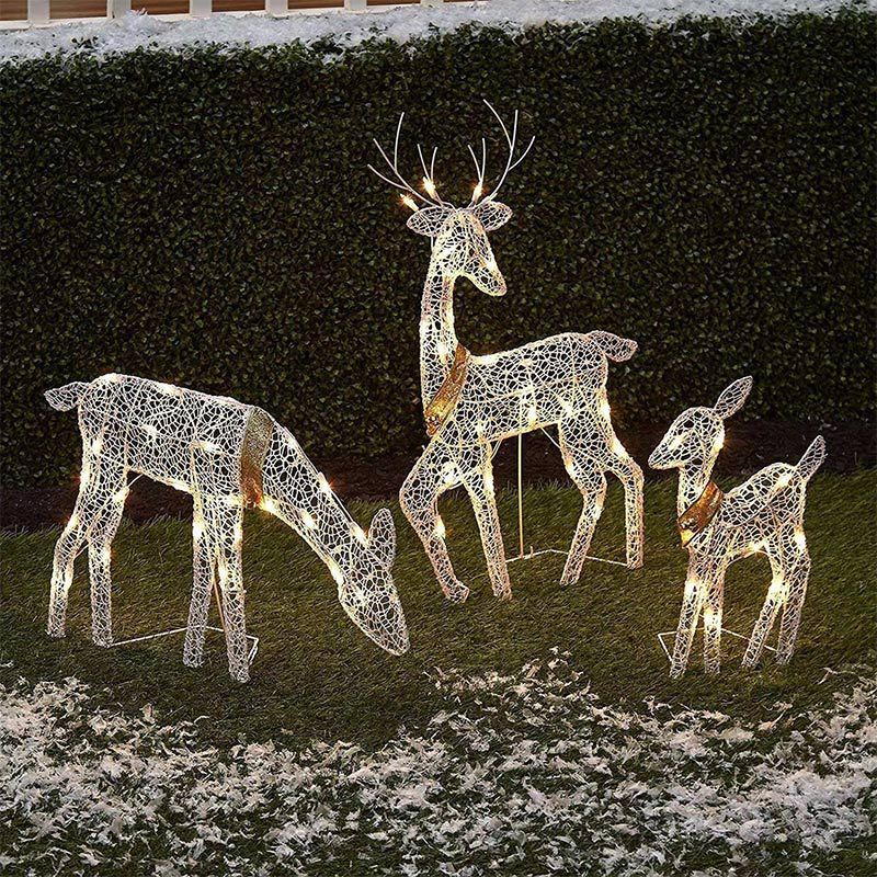 yard art reindeer
