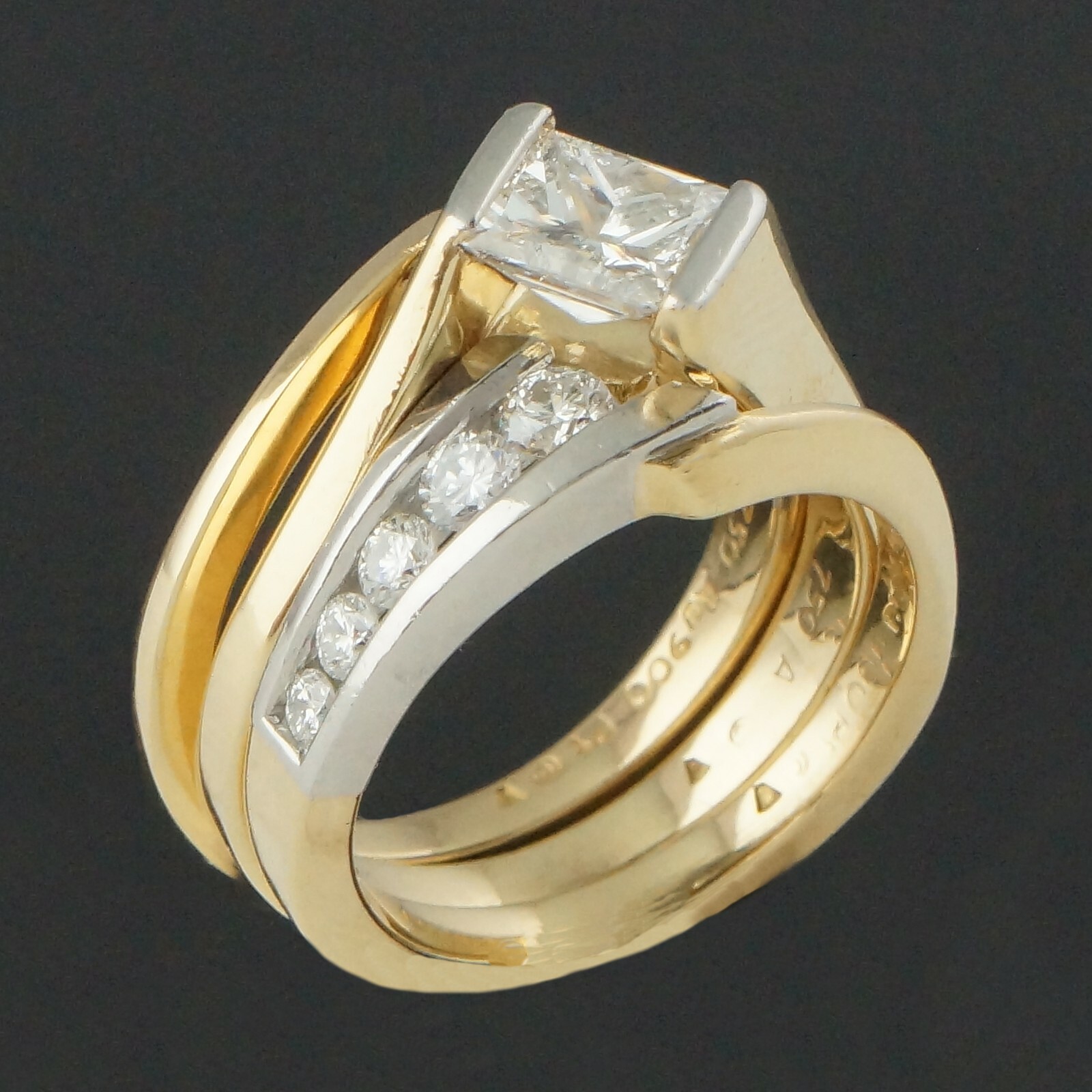 Paul Klecka Plat & Solid 18K Gold, 1.59 ctw Diamond Engagement, Wedding