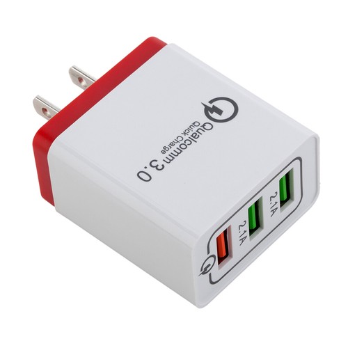 30W Fast Quick Charge QC 3.0 USB Wall Charger Adapter US Plug For iPhone/Samsung