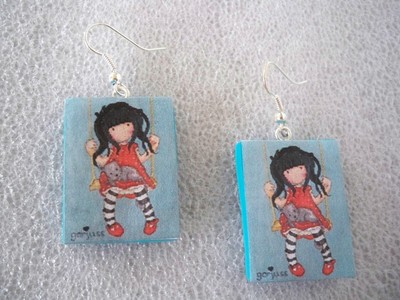 HANDGEMACHTE FIMO OHRRINGE DOLL PUPPE
