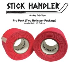 STICK HANDLER Professional Hockey Grip Tape Pro Pack  Red  Two Pack 