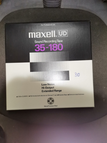 1 x Maxell UD 35-180 Tonband  1100m auf 26,5 cm Alu Spule - Zdjęcie 1 z 2