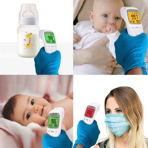 Non-Contact Forehead Thermometer - Infrared Digital Thermometer for Adults Kids - Picture 6 of 8
