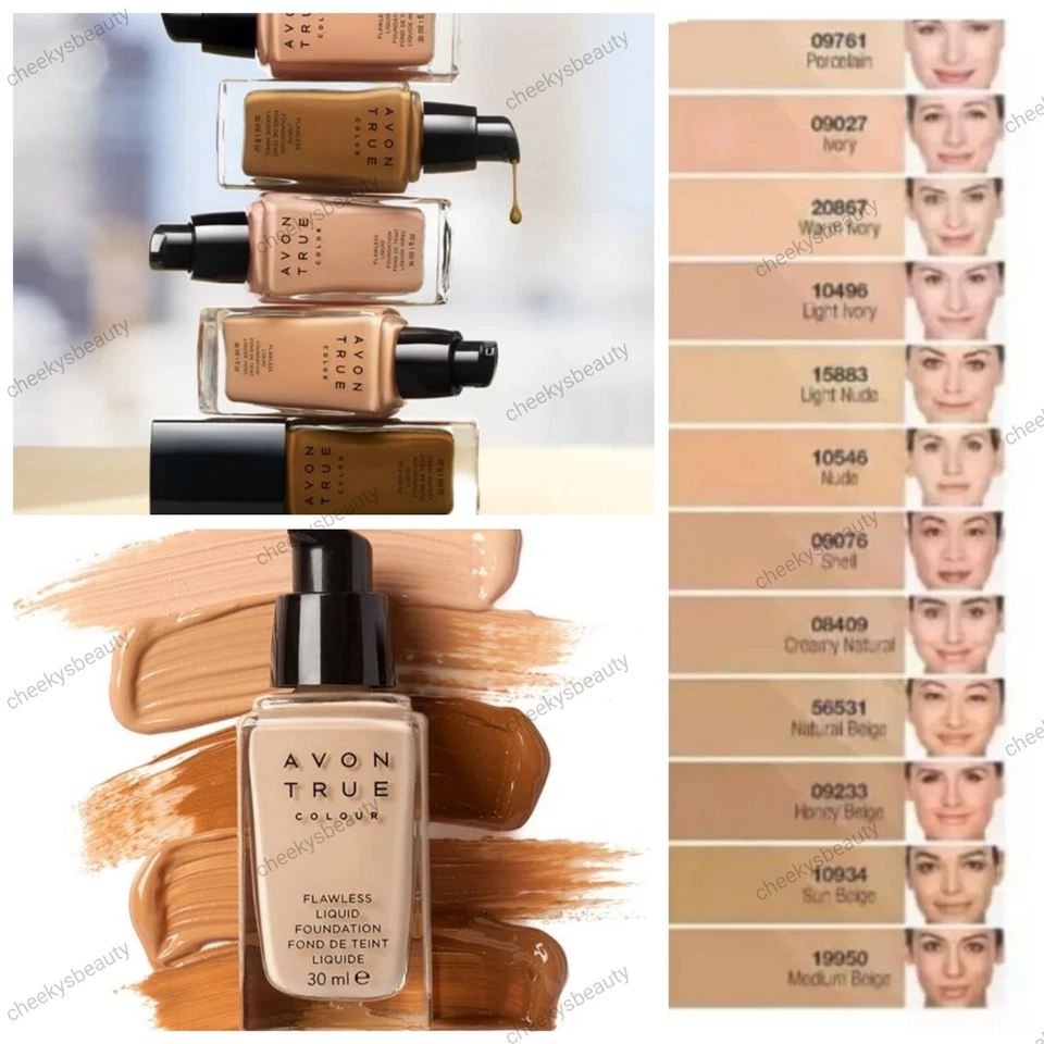 Avon True Colour Flawless Liquid Foundation 30ml, Choose Your Shade,New & Boxed - Image 3 of 4