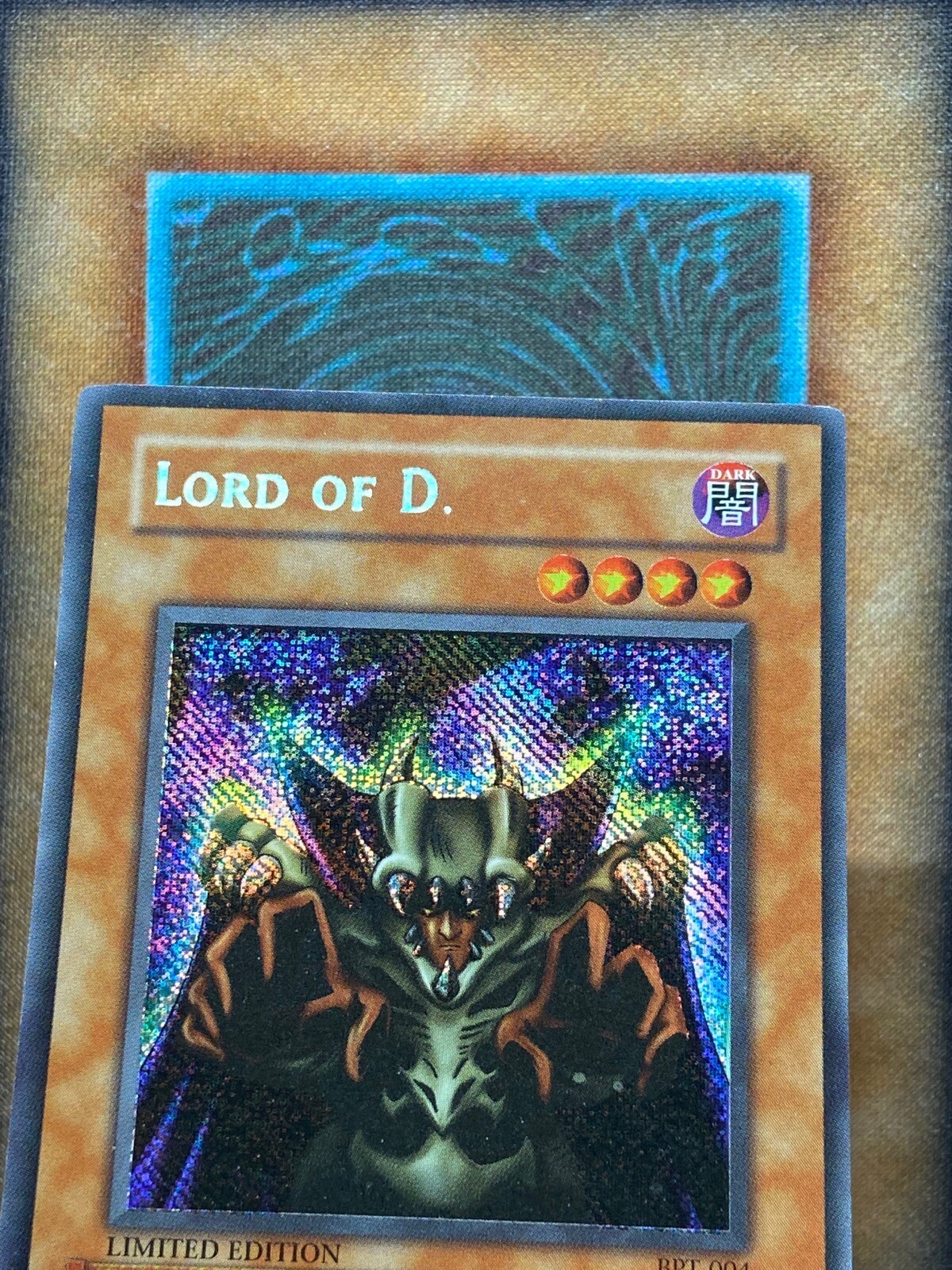 Yugioh Lord Of D. BPT004 Secret Rare Limited Edition REVERSE FOIL VLP