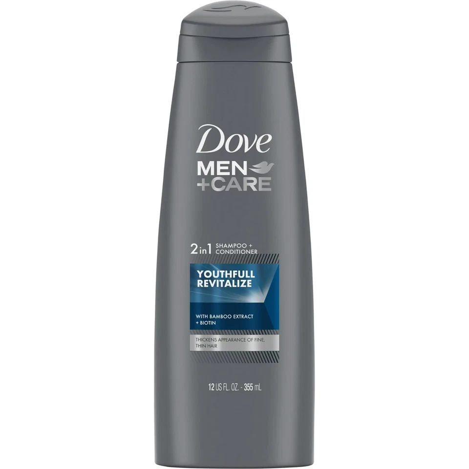 Paquete de 6 Dove Men Sh 2 en 1 Youthfull Revital 12 OZ Foto 2 de 3