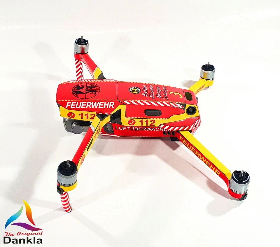 DJI MAVIC 2 PRO/ZOOM- SKIN - FEUERWEHR * - 3-5 Batterien - Drohne - Bild 4 von 4