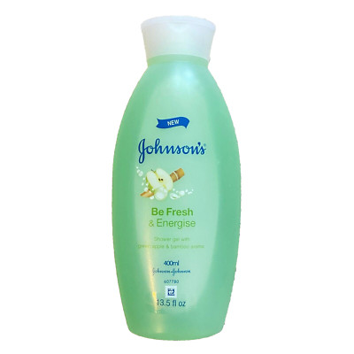 Johnson's Green Apple & Bamboo Shower Gel Body Wash Be Fresh & Energise RARE