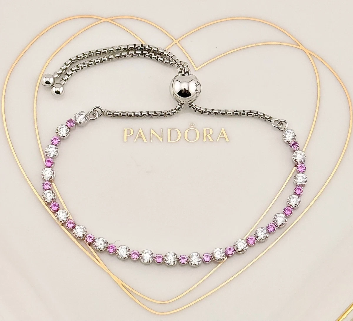 Genuine Pandora Bracelets 23cm for sale | eBay UK