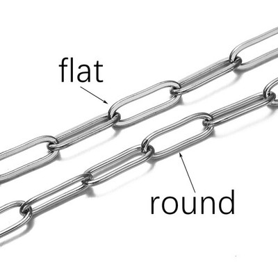 Edelstahl Kette Kabel Schmuckzubehör Halskette Armband Fußkettchen DIY