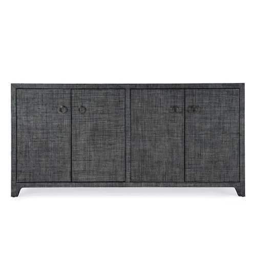 Butler Specialty Company Bar Harbor Raffia 4 Door 70" Sideboard - Charcoal - Picture 3 of 8