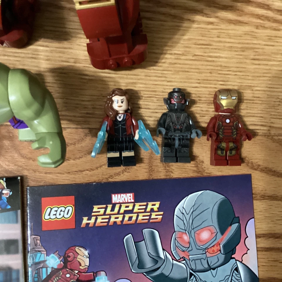 LEGO Marvel: The Hulk Buster Smash 76031 99% Completo con Minifiguras Manual de Cómic Foto 3 de 4