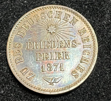 1871 German States Baden 1 Kreuzer - Beautiful Condition - Combine Shipping