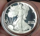 1987-S 1 oz Proof American Silver Eagle (ASE) (w/Box & COA) .999 Fine Silver