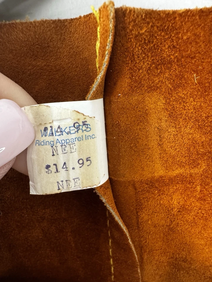 Chaleco de Gamuza Vaquero Occidental Walkers Longhorn Equitación Rodeo Sheriff EE. UU. 6 de Colección Foto 4 de 4