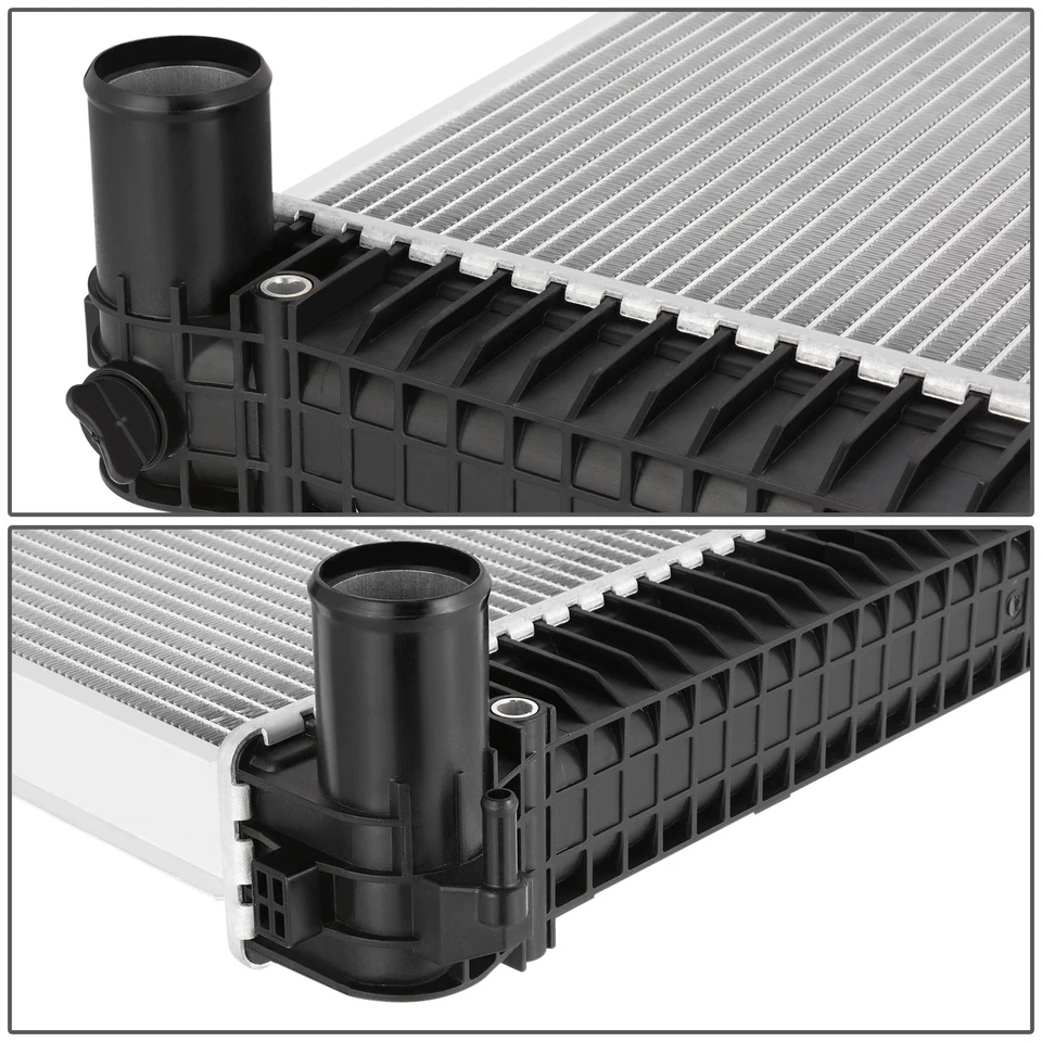 适用于 2004 - 2008 纯银卡车 L7500 L8500 LT7500 LT8500 铝 2 路散热器 — 第 3/4 张图片