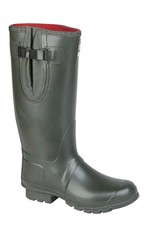 Woodland Neoprene Gusset Wellington BootsUnisexGreen Olive Insulated WelliesUK12