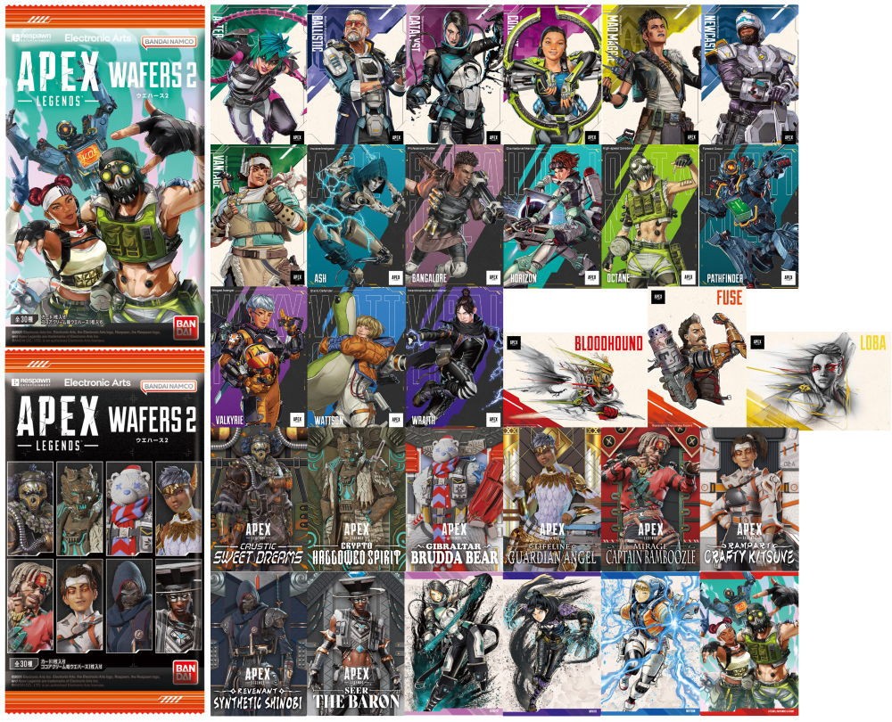 Apex Legends Wafers 2 [Complete Set of 30] Bandai Japan Anime 811Y