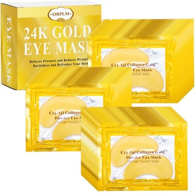 50 Pairs Under Eye Patches,24k Gold Gold Eye ,Eye with Collagen,Eye Pads for ...